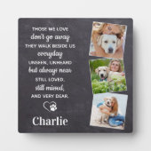 Plaque Photo Cadeau de sympathie pour perte d'animal de compagn (Devant)