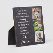 Plaque Photo Cadeau de sympathie pour perte d'animal de compagn (Recto)