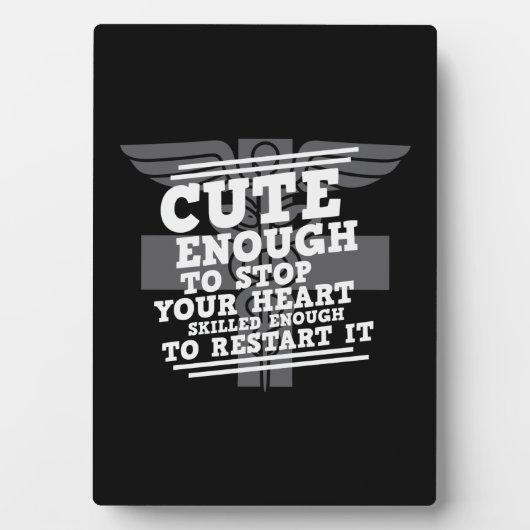 Plaque Photo Cadeau d'infirmière assez mignon pour arrêter votr (Devant)