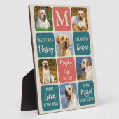 Plaque Photo Cadeau en mémoire du chien Perte d'animal de compa (Côté)