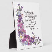 Plaque Photo Cadeau mariage ou Fiançailles (Côté)