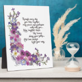 Plaque Photo Cadeau mariage ou Fiançailles (Côté)