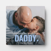 Plaque Photo Cadeau Papa souvenir photo personnalisé MIGNON (Devant)