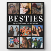 Plaque Photo Cadeau personnalisé | Meilleur ami (Devant)