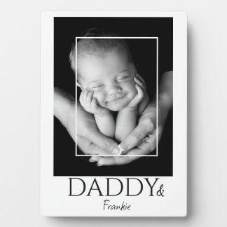 Plaque Photo Cadeau personnalisé pour la fête des pères avec ph