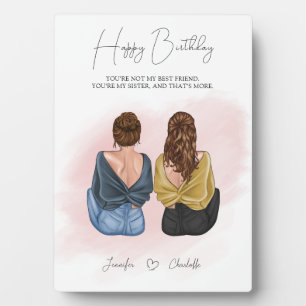 Plaque Photo Cadeau personnalisé pour meilleur ami - BFF