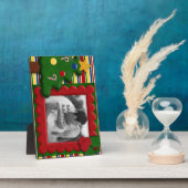 Plaque Photo Cadeau photo de Noël (Côté)