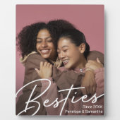 Plaque Photo Cadeau photo moderne Besties (Devant)