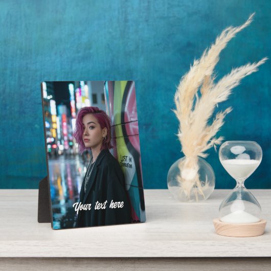 Plaque Photo Cadeau photo personnalisé (Côté)