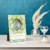 Plaque Photo Cadeau photo personnalisé Green Star Mariage (Côté)