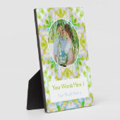 Plaque Photo Cadeau photo personnalisé Green Star Mariage (Côté)