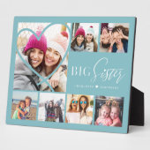 Plaque Photo Cadeau Pour Big Sister 7 Photo Collage Coeur BFF (Côté)