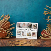 Plaque Photo Cadeau pour grands-parents petits-enfants Collage  (Côté)