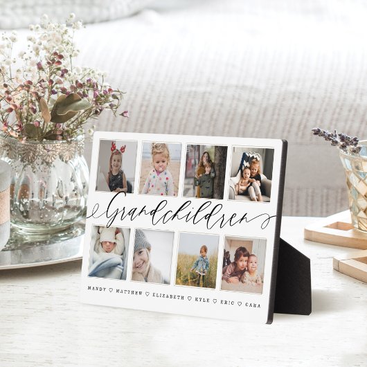 Plaque Photo Cadeau pour grands-parents petits-enfants Collage 