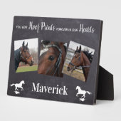 Plaque Photo Cadeau pour la perte d'un cheval Mémorial pour un  (Côté)