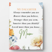 Plaque Photo cadeau pour ma fille ado, inspiration (Devant)