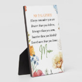 Plaque Photo cadeau pour ma fille ado, inspiration (Côté)