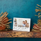 Plaque Photo Cadeau pour maman | Collage photo de la fête des m (Côté)