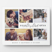 Plaque Photo Cadeau Pour Meilleur Chien Papa Jamais Famille Pho (Devant)