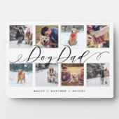 Plaque Photo Cadeau pour papa de chien | Collage de garde de ph (Devant)