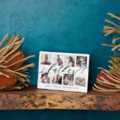 Plaque Photo Cadeau pour père | Collage photo de Fête des pères (Côté)