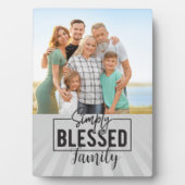 Plaque Photo Cadeau précieux ! Photo de famille tout simplement (Devant)