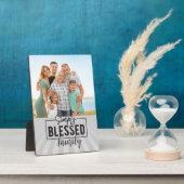 Plaque Photo Cadeau précieux ! Photo de famille tout simplement (Côté)