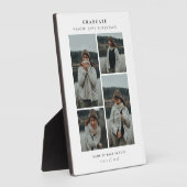 Plaque Photo Cadeau simple de collage de photos 4 (Côté)
