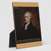 Plaque Photo Cadeaux Alexander Hamilton (Côté)