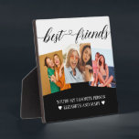 Plaque Photo Cadeaux Bestie Photo personnalisée Collage BFF Cad<br><div class="desc">Cadeaux Bestie Photo personnalisée Collage BFF Cadeaux BFF</div>