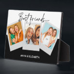 Plaque Photo Cadeaux BFF personnalisés 3 Collage photo Script m<br><div class="desc">Cadeaux BFF personnalisés 3 Collage photo Script moderne</div>