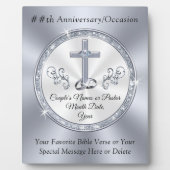 Plaque Photo Cadeaux d'anniversaire chrétiens personnalisés, to (Devant)