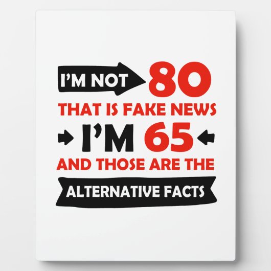 Plaque Photo Cadeaux d'anniversaire de 80e année (Devant)