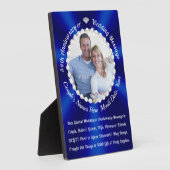 Plaque Photo Cadeaux d'anniversaire de Mariage personnalisé ou  (Côté)