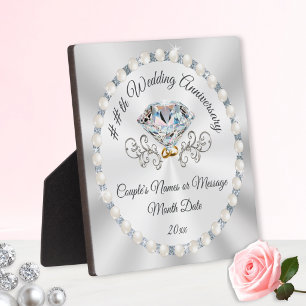 Plaque Photo Cadeaux d'anniversaire pas chers pour parents, Cad