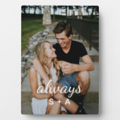 Plaque Photo Cadeaux d'anniversaire personnalisés - Couple pers (Devant)