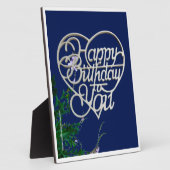 Plaque Photo Cadeaux d'anniversaire personnalisés Tablette (Côté)