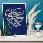 Plaque Photo Cadeaux d'anniversaire personnalisés Tablette (Côté)