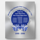 Plaque Photo Cadeaux d'autocars bleus, argentés et blancs (Devant)