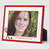 Plaque Photo Cadeaux de badminton, raquette et billetterie pers (Côté)