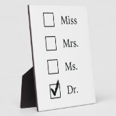 Plaque Photo Cadeaux de doctorat pour femmes (Côté)