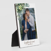 Plaque Photo Cadeaux de fête de mariée sur mesure cadeau de ver (Côté)