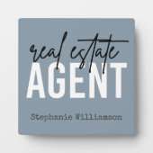 Plaque Photo Cadeaux de l'agent immobilier personnalisé pour le (Devant)