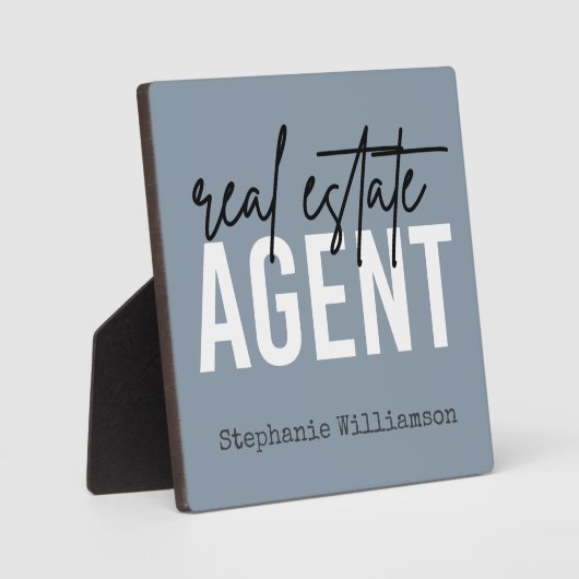 Plaque Photo Cadeaux de l'agent immobilier personnalisé pour le (Recto)