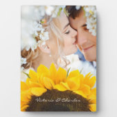 Plaque Photo Cadeaux de tournesol (Devant)