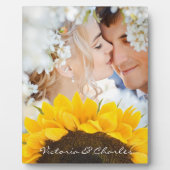 Plaque Photo Cadeaux de tournesol (Devant)