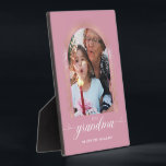 Plaque Photo Cadeaux GRANDMA rose Gold Rose élégants personnali<br><div class="desc">Cadeaux GRANDMA rose Gold Rose élégants personnalisés</div>