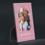 Plaque Photo Cadeaux GRANDMA rose Gold Rose élégants personnali<br><div class="desc">Cadeaux GRANDMA rose Gold Rose élégants personnalisés</div>