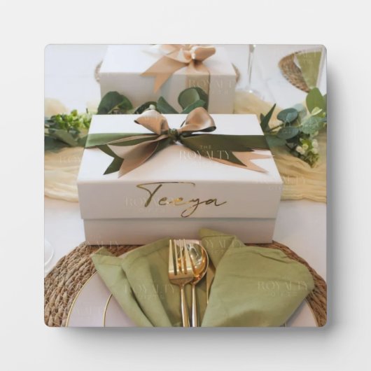 Plaque Photo Cadeaux mariages et Fiançailles (Devant)