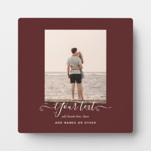 Plaque Photo Cadeaux PHOTOS Personnalisés Thème Bourgogne